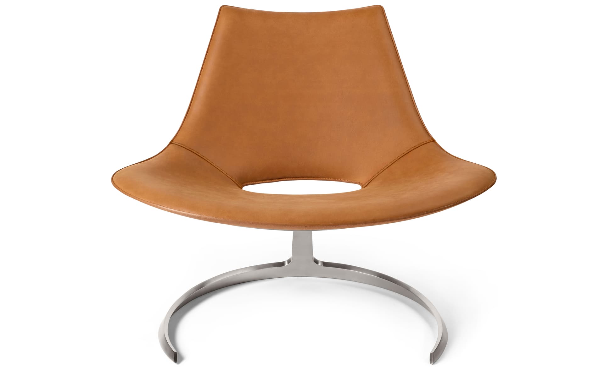 FK64 Scimitar Chair / terra leather - soil
