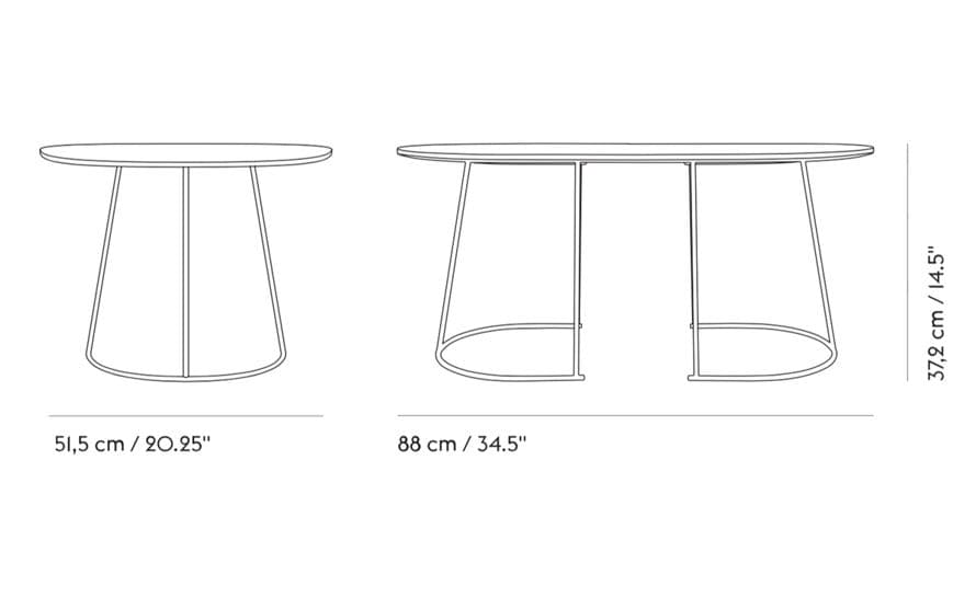 airy medium coffee table