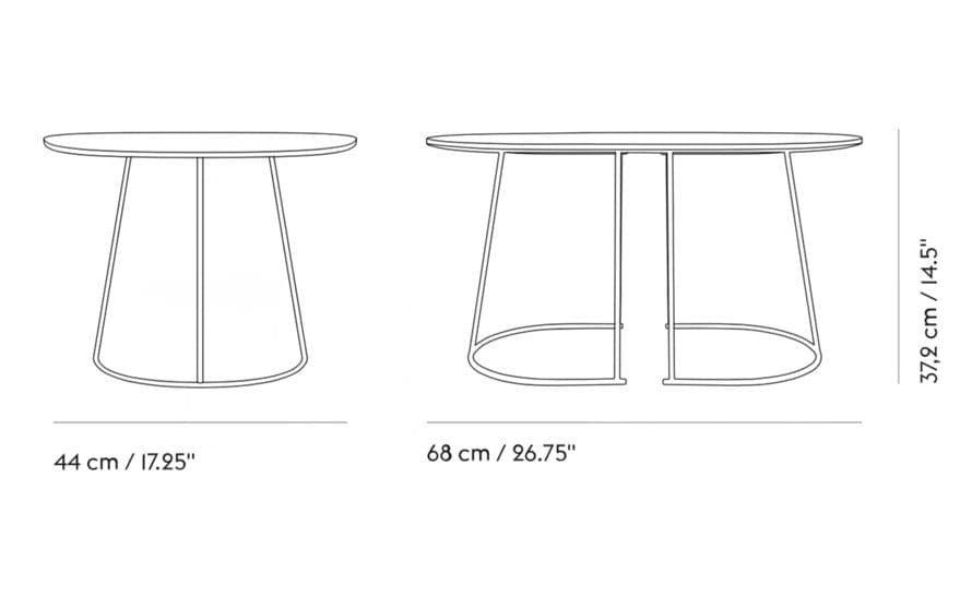 airy small coffee table