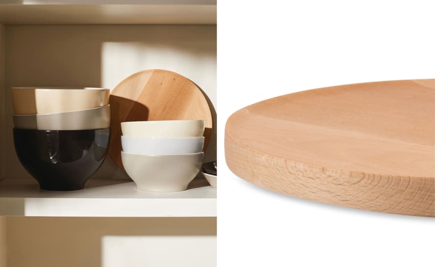 alessi tonale beech-wood plate – thumbnail image #2