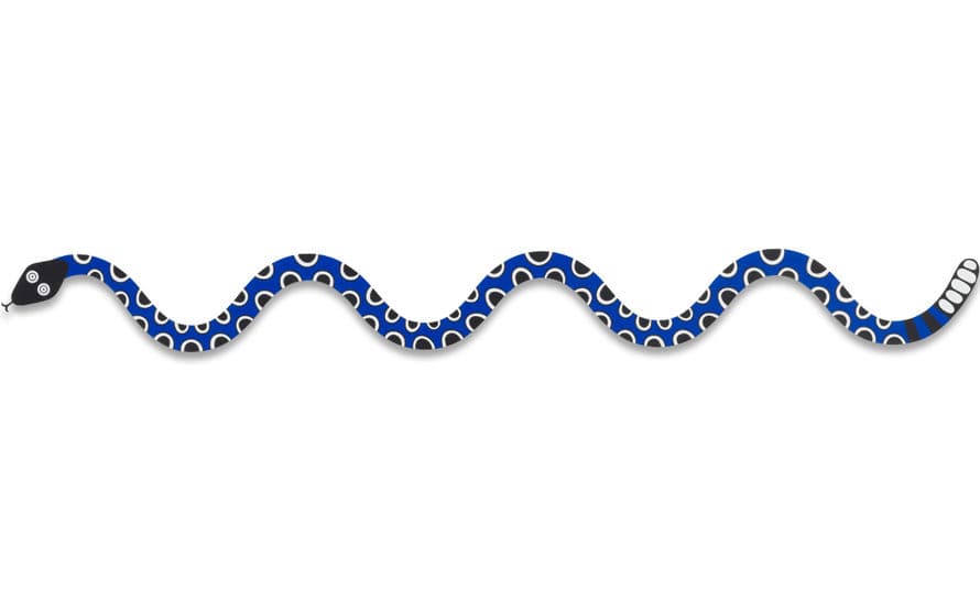 alexander girard metal wall relief magic snake – thumbnail image #1