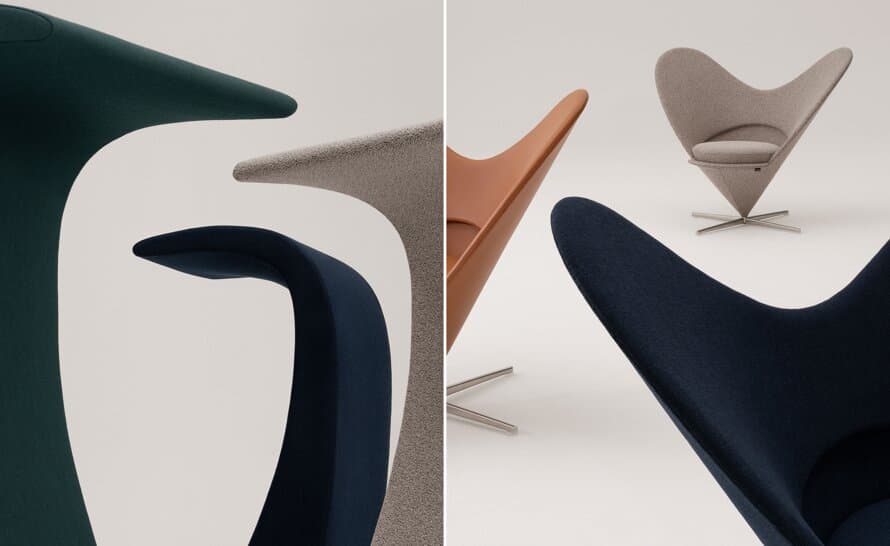 panton amoebe highback chair