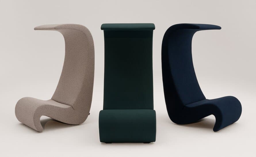 panton amoebe highback chair