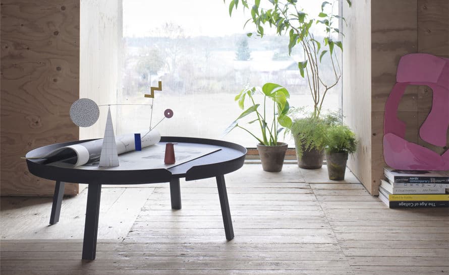 around coffee table