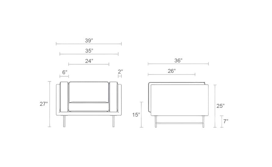 bank lounge chair