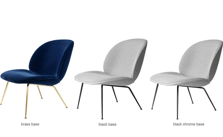 beetle lounge chair with conic base