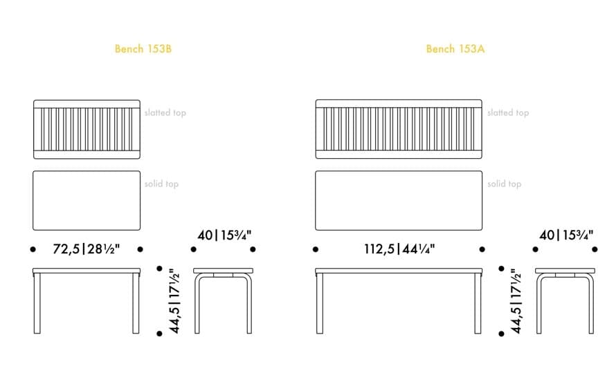 alvar aalto bench 153