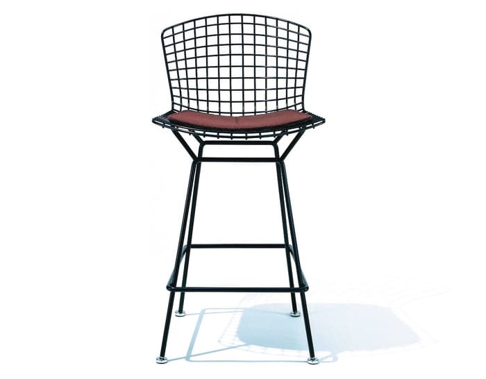 bertoia stool with seat cushion