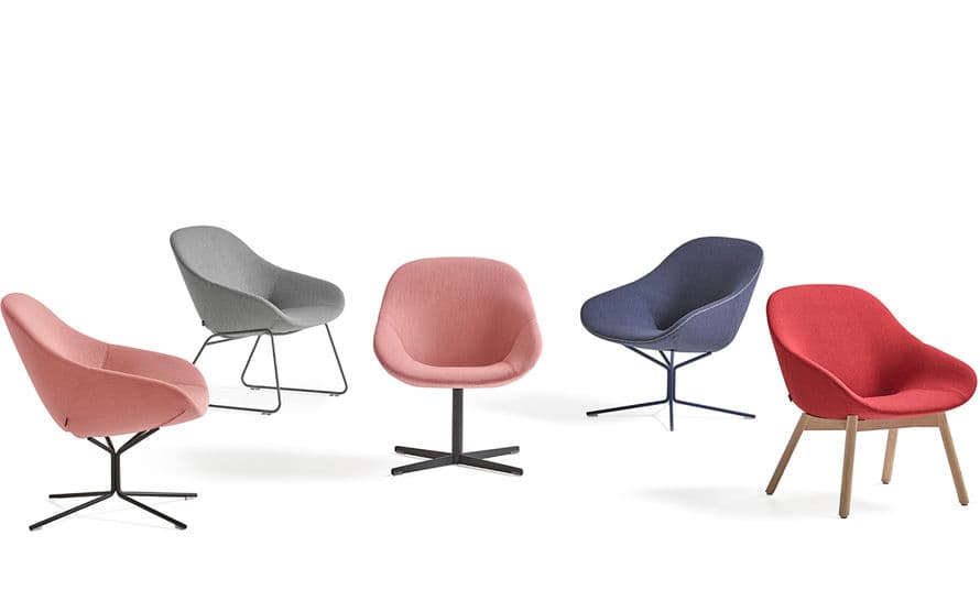 beso lounge chair with sled base
