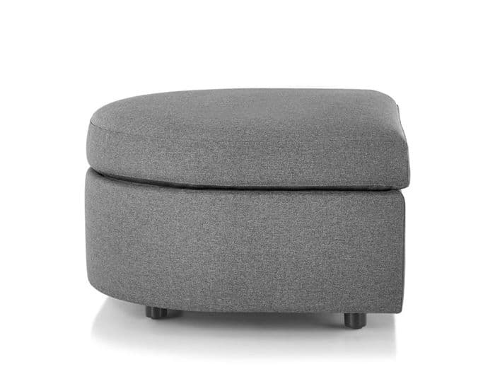 bevel rounded ottoman