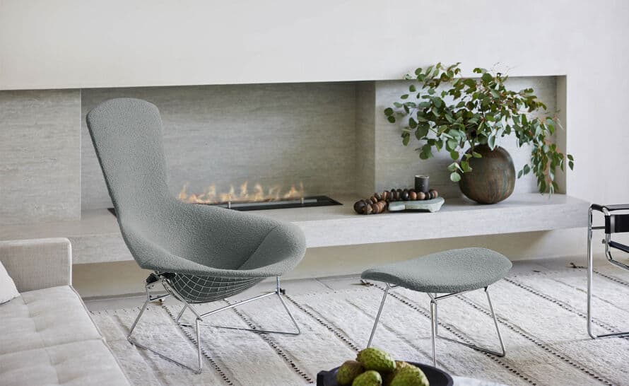 bird chair with no ottoman