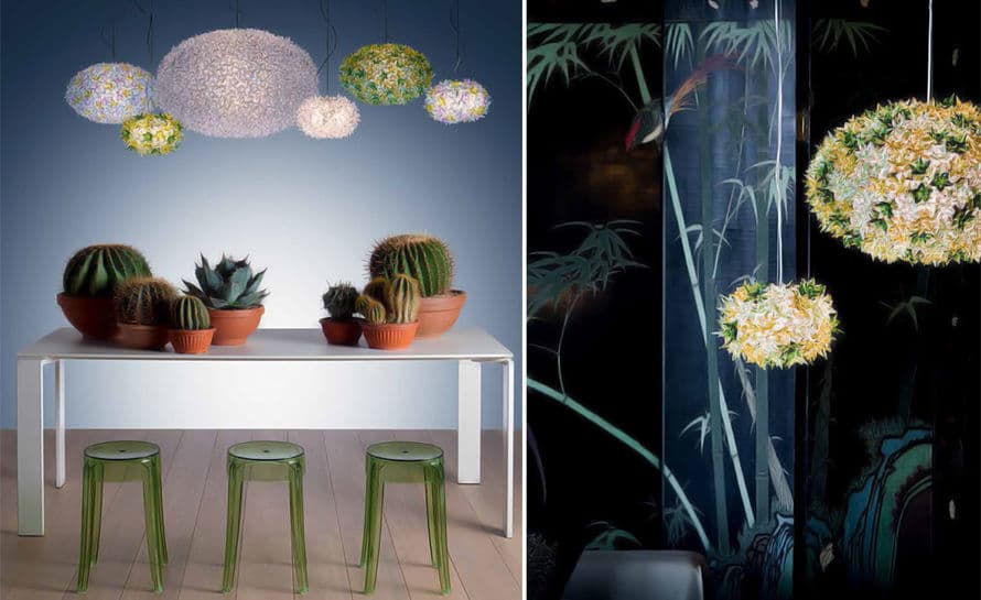 bloom round suspension lamp