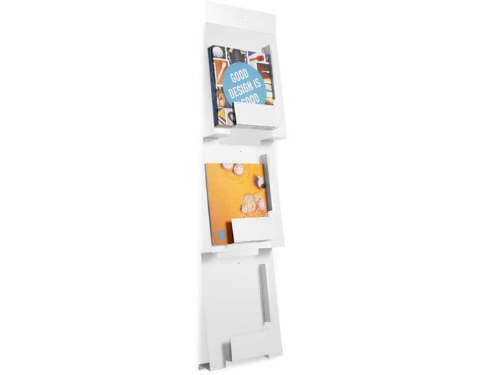 blu dot 2d:3d wall mount magazine rack