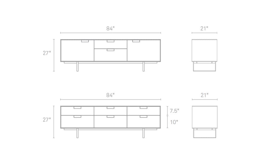 series 11 2 door/2 drawer console – thumbnail image #2