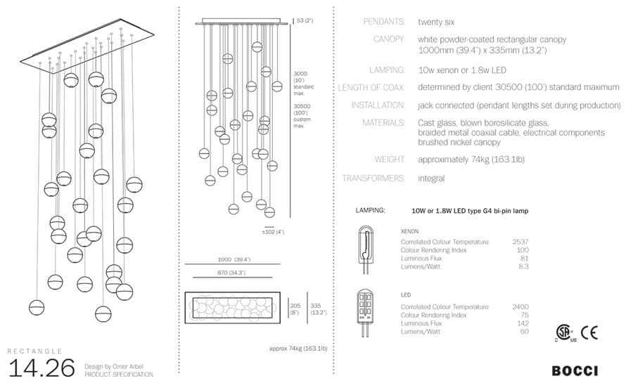 bocci 14.26 twenty six pendant chandelier – thumbnail image #8