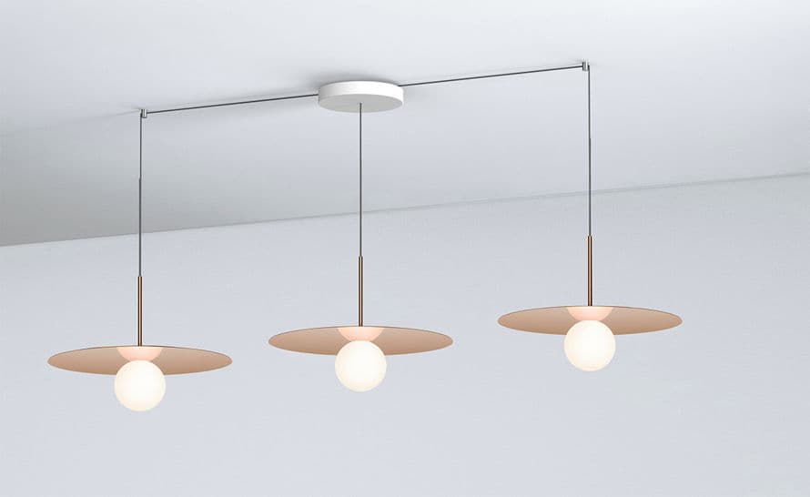 bola disc linear 3 suspension lamp