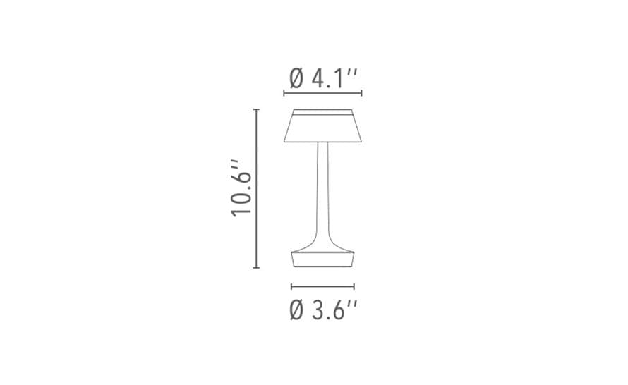 bon jour unplugged table lamp