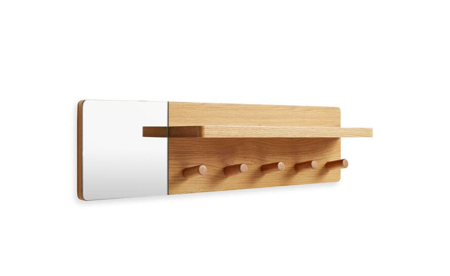 candid wall shelf with hooks