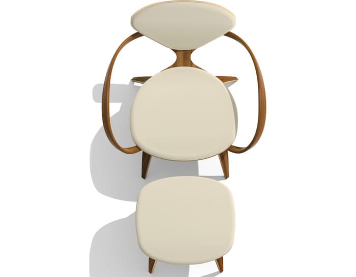 cherner lounge arm chair & ottoman