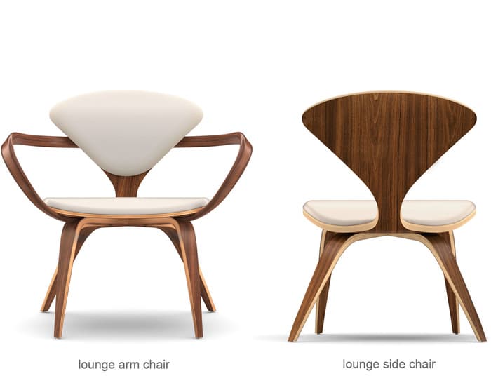 cherner lounge side chair & ottoman