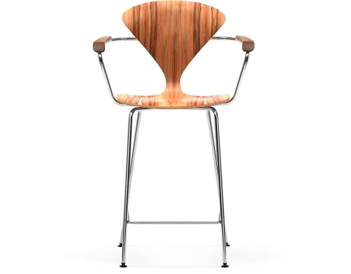 cherner metal leg stool with arms