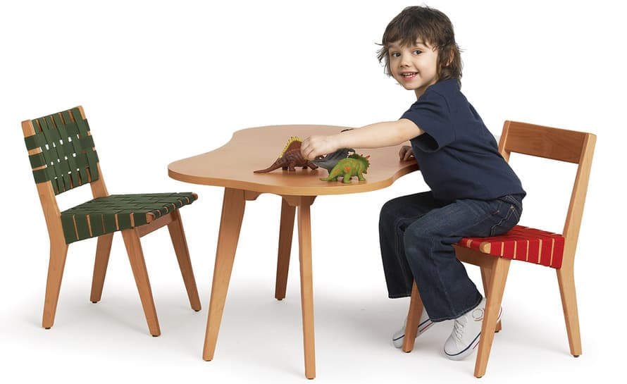 child's risom amoeba table