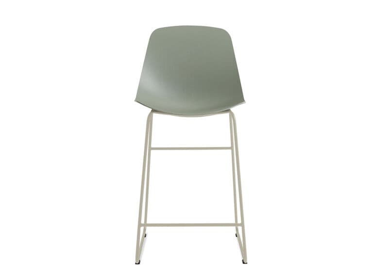clean cut stool with sled leg