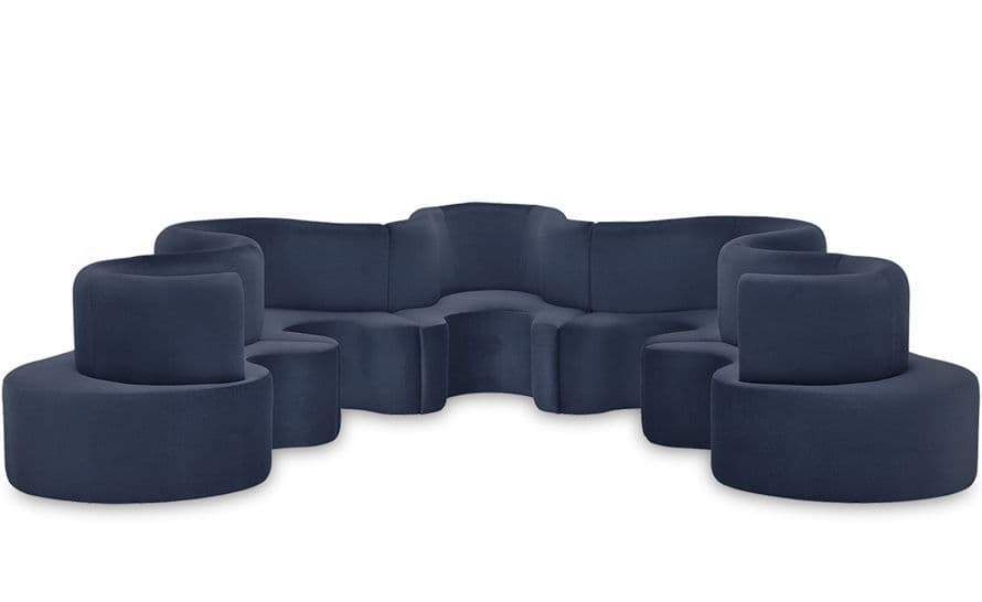 panton cloverleaf 5 unit sofa