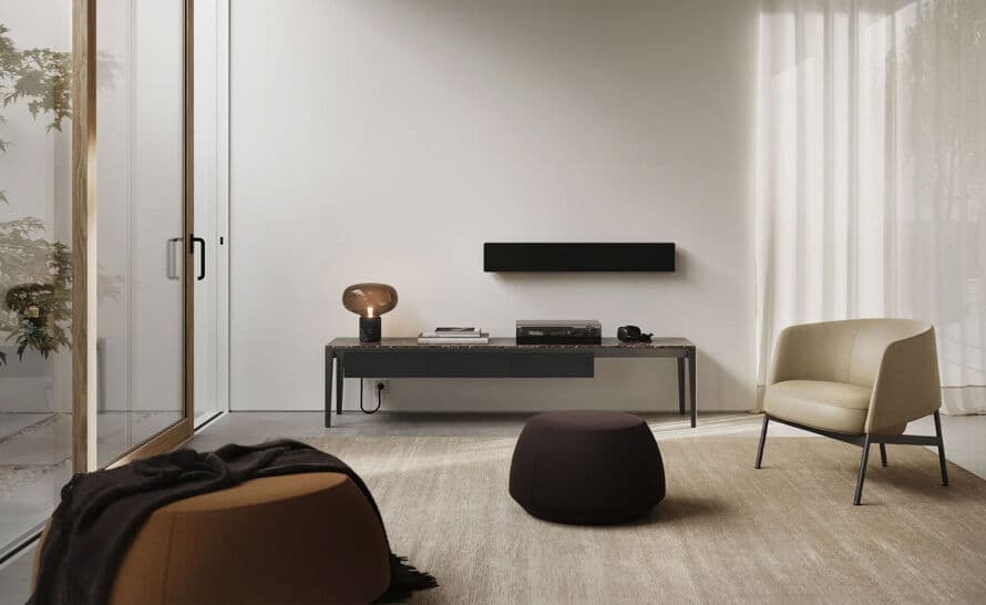 Collar Lounge Chair with metal base