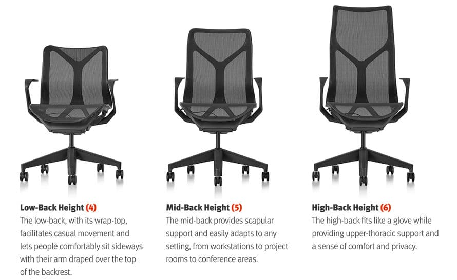 cosm low back task chair