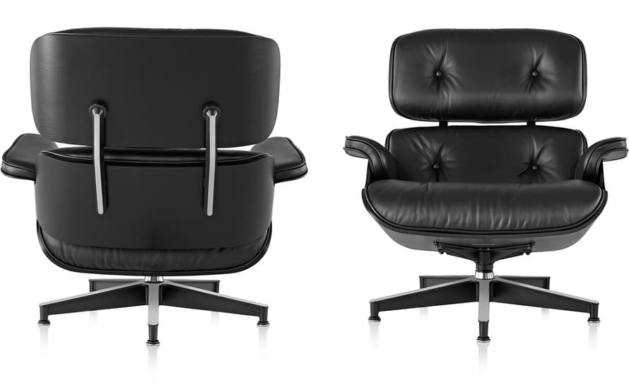 ebony eames lounge chair & ottoman – thumbnail image #2