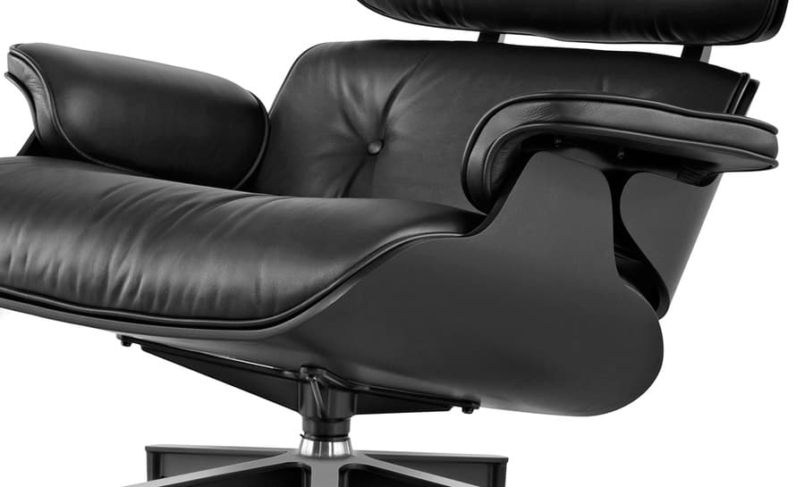 ebony eames lounge chair & ottoman – thumbnail image #3