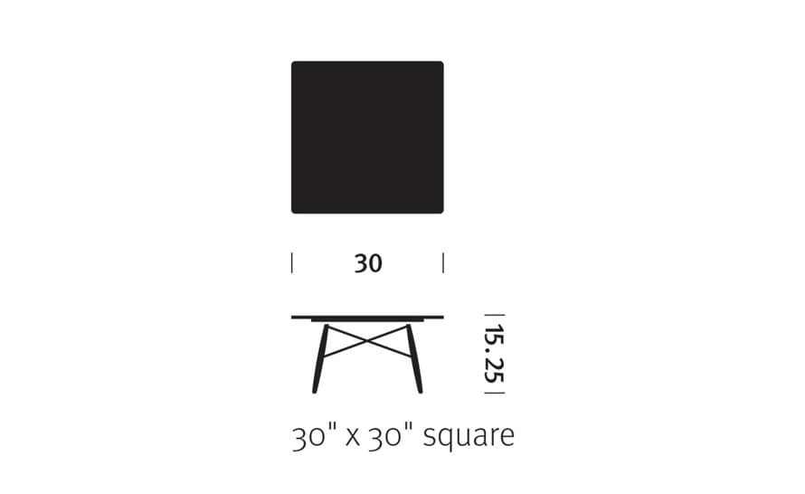 eames&reg; square coffee table