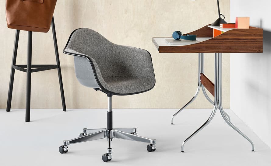 eames upholstered armchair with task base – thumbnail image #9
