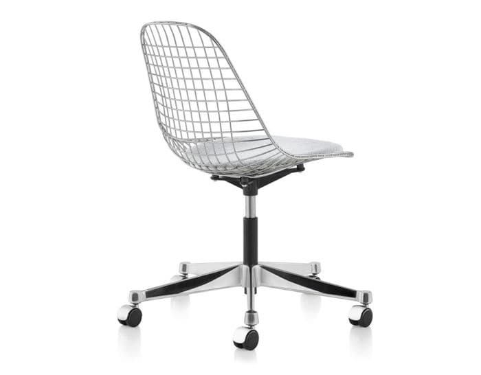 eames&reg; wire side chair with task base