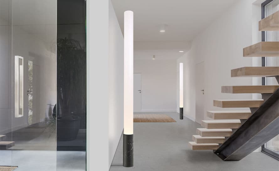 elise marble floor lamp