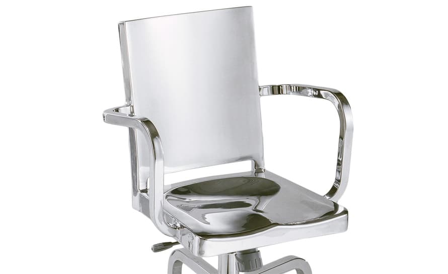 emeco hudson swivel armchair