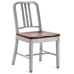 emeco navy chair with wood seat
