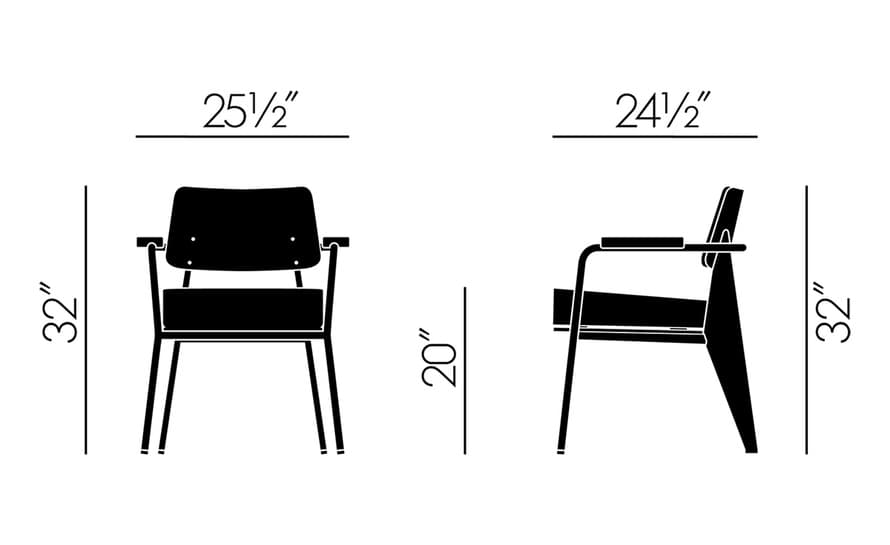 prouv&eacute; fauteuil direction chair