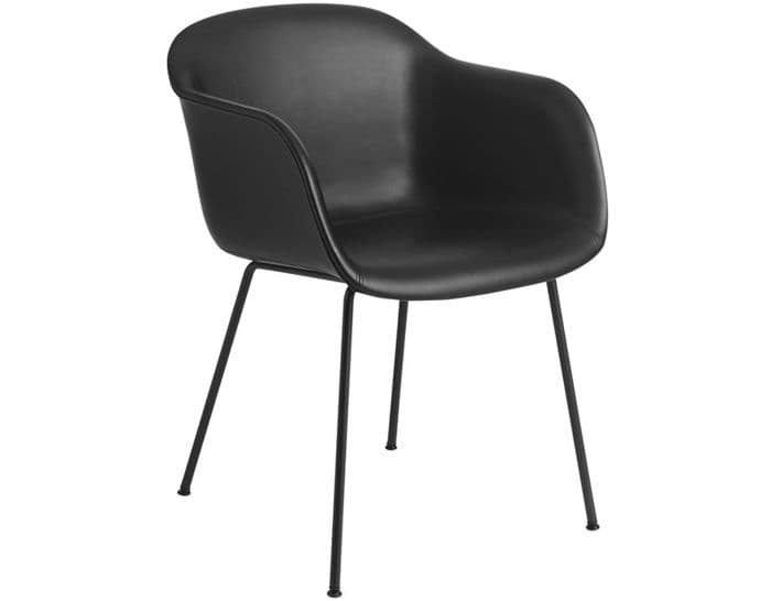 fiber armchair with tube base