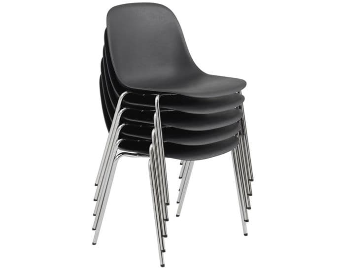 fiber side chair with a-base