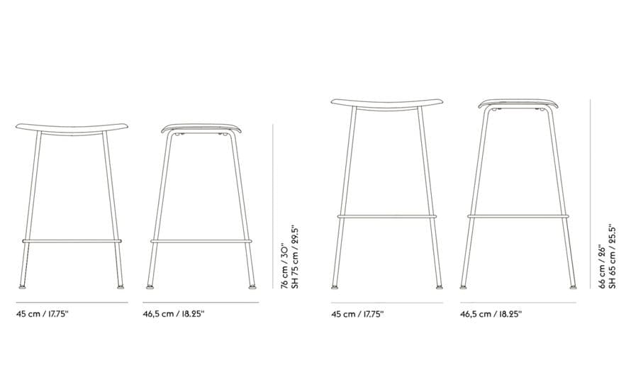 fiber stool with tube base