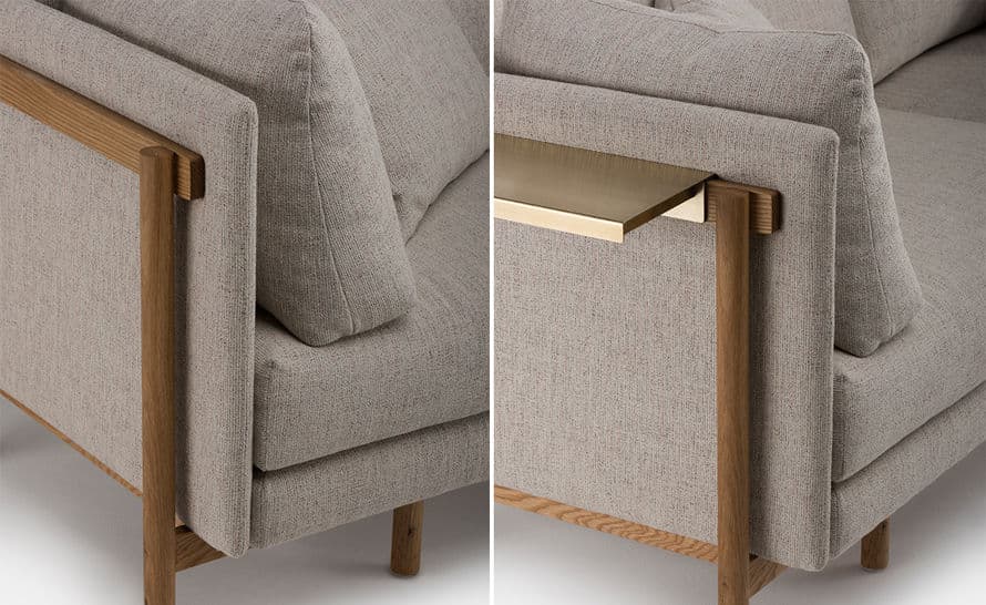 frame long sofa with arms 766la