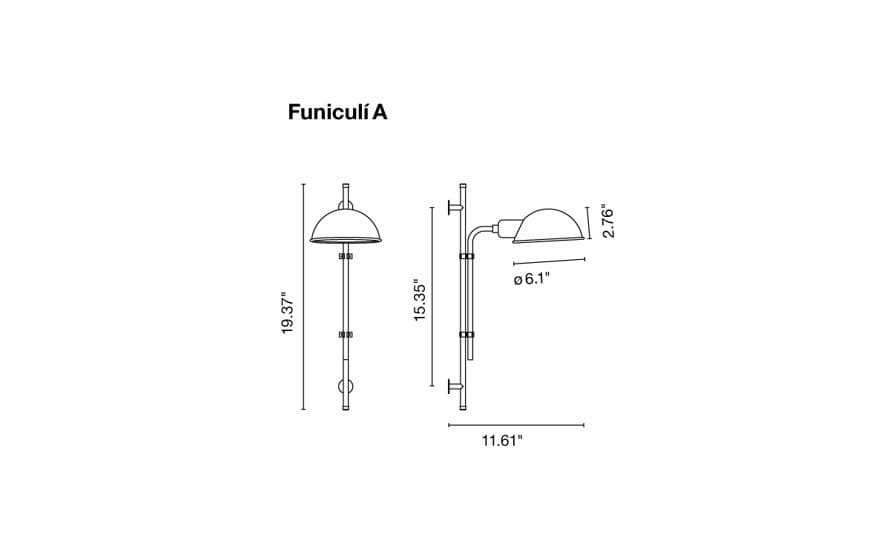 funiculi wall lamp