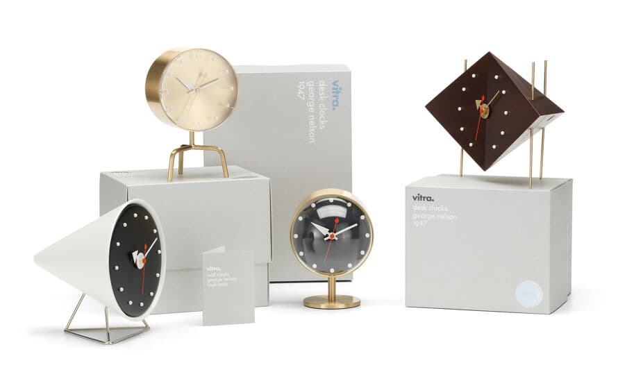 george nelson diamond desk clock