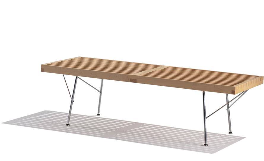 george nelson platform bench with metal base