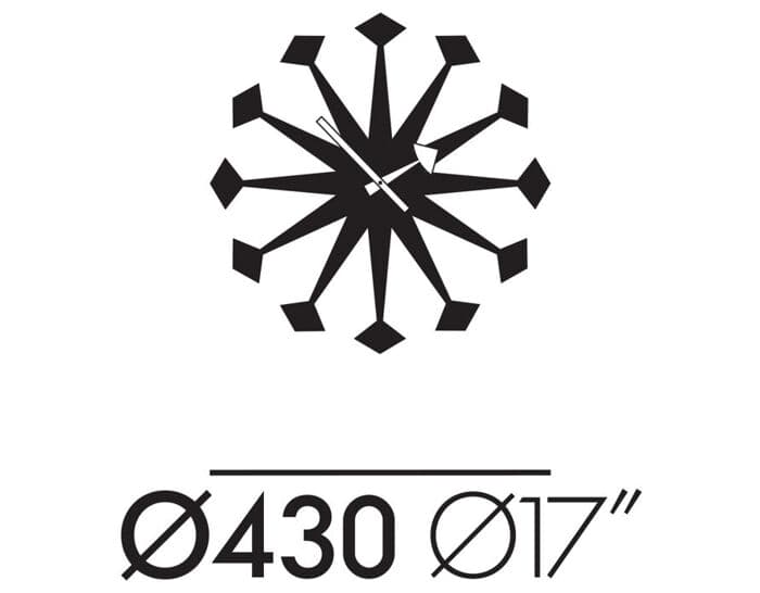 george nelson polygon wall clock