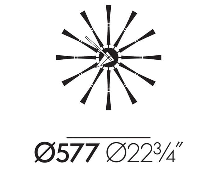 george nelson spindle clock – thumbnail image #5