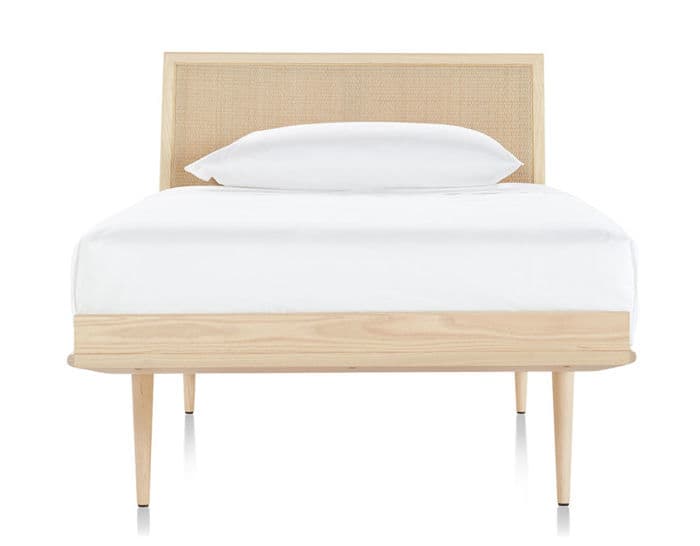 nelson thin edge bed with wood taper legs