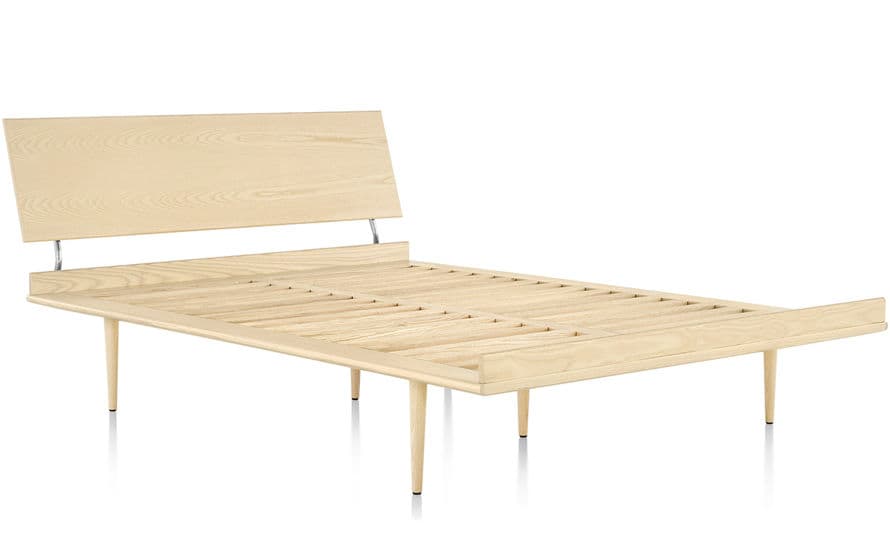 nelson thin edge bed with wood taper legs